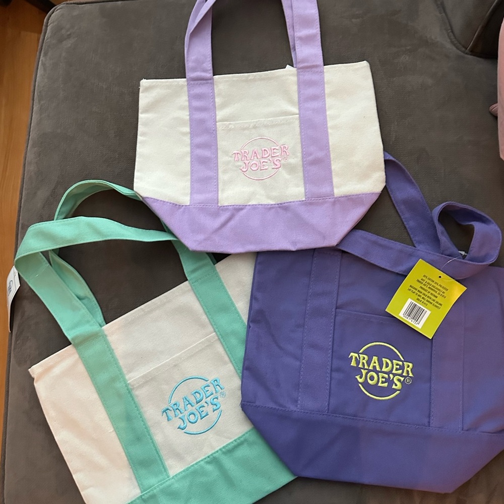 Set of three Trader Joe mini bags- NWT